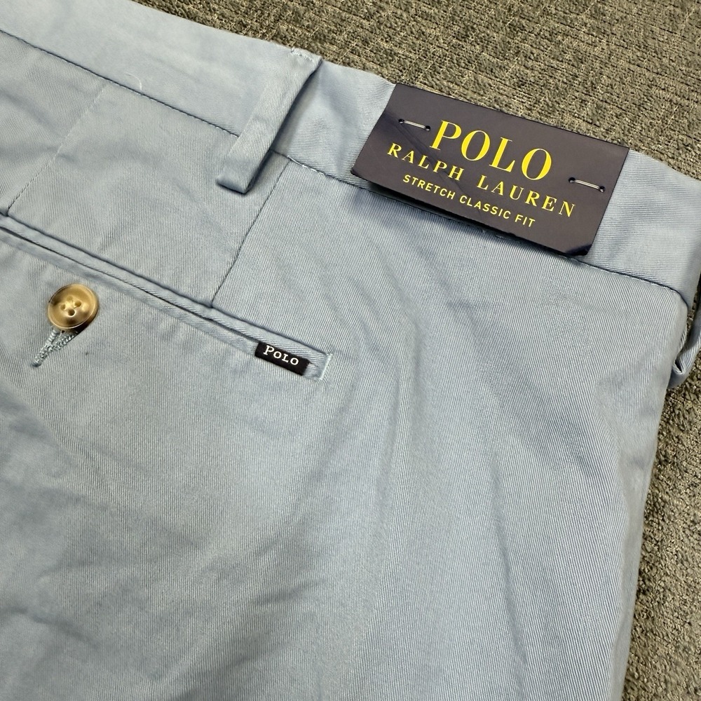 Polo Ralph Lauren Shorts Mens 50B Blue Stretch Classic Fit Big Tall 9" Inseam